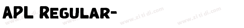 APL Regular字体转换 APL Regular字体转换